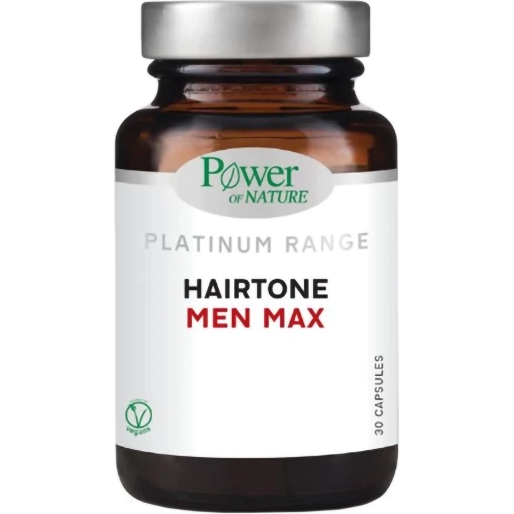 Power Health Power Health Platinum Range Hairtone Men Max Συμπλήρωμα Διατροφής για τη Διατήρηση της Φυσιολογικής Κατάστασης των Μαλλιών - Νυχιών - Δέρματος & της Καλής Υγείας του Ανδρικού Συστήματος 30caps