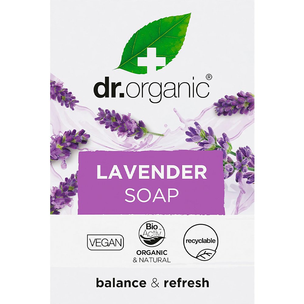 Dr Organic Dr Organic Lavender Soap Σαπούνι Σώματος σε Μορφή Μπάρας με Βιολογική Λεβάντα 100g