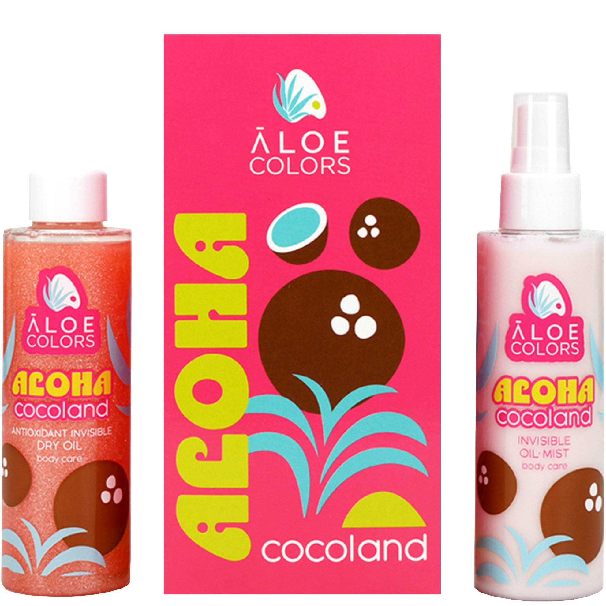 Aloe Colors Promo Aloha Cocoland Invisible Oil Mist 150ml & Antioxidant Invisible Dry Oil 150ml φωτογραφία