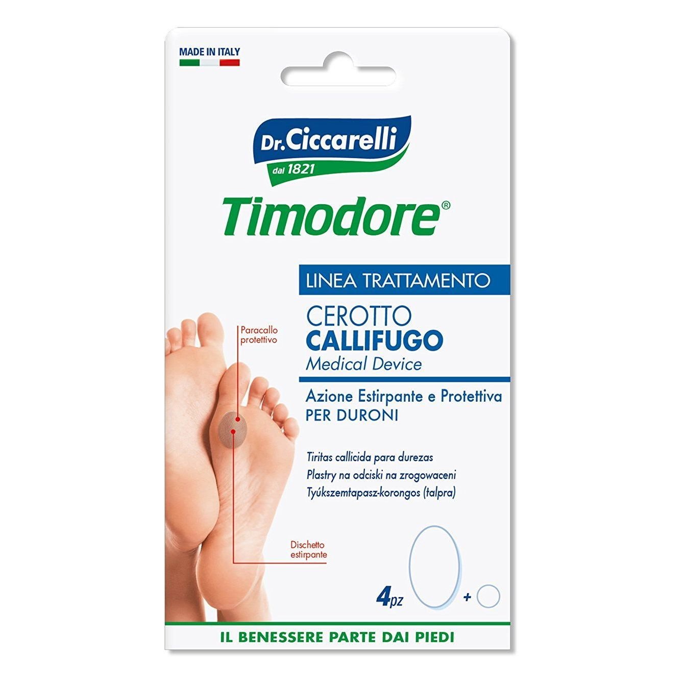 Dottor Ciccarelli Dr Ciccarelli Corn Plasters For Hard Skin Αντικαλικά Τσιρότα για Μεσοδακτύλιους Μαλακους Κάλους 4τμχ