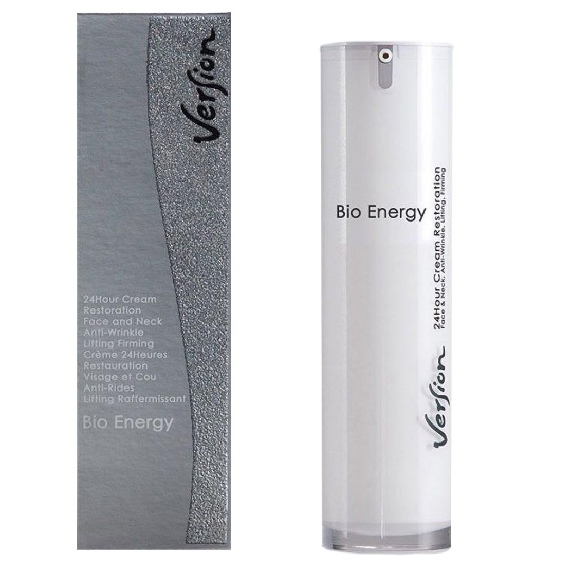 Version Version Bio Energy 24 Hour Cream Face & Neck Anti Wrinkle Lifting Firming 24ωρη Αντιρυτιδική Κρέμα Προσώπου, Λαιμού & Ματιών για Σύσφιξη & Ανόρθωση 50ml