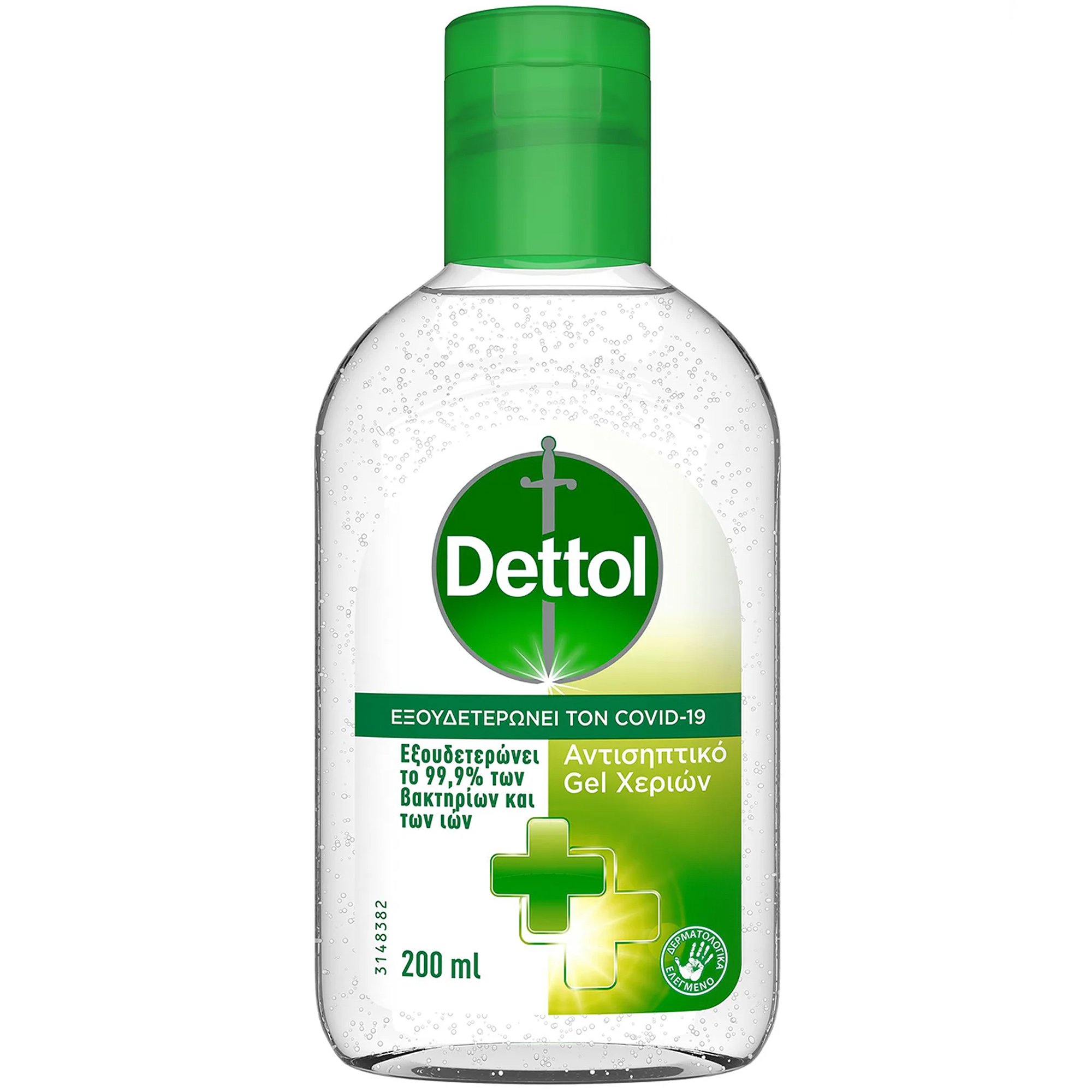 Dettol Dettol Antiseptic Hand Gel Αντισηπτικό Gel Χεριών, Εξουδετερώνει το 99,9% των Βακτηρίων & των Ιών 200ml 