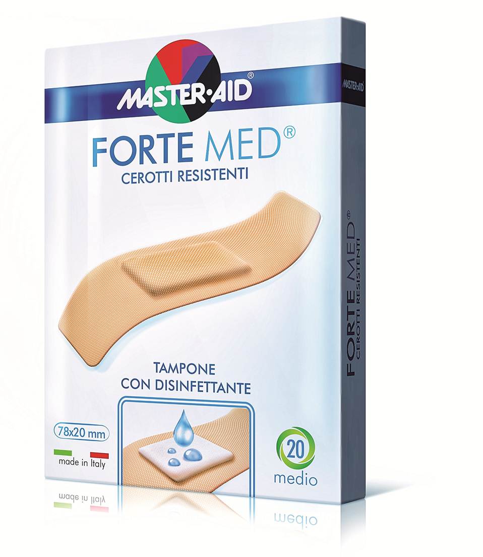 Master Aid Master Aid Forte Med Στενά (78x20mm) & Φαρδιά (78x26mm) 20 strip