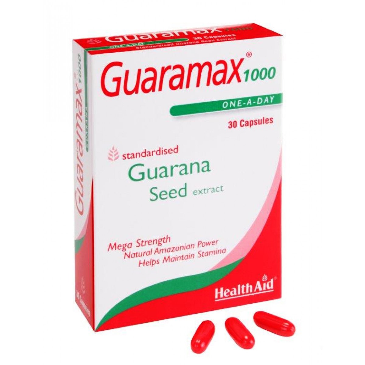 Health Aid Guaramax 1000 Φυσικές Τονωτικές και Αναζωογονητικές του Ιδιότητες 30caps