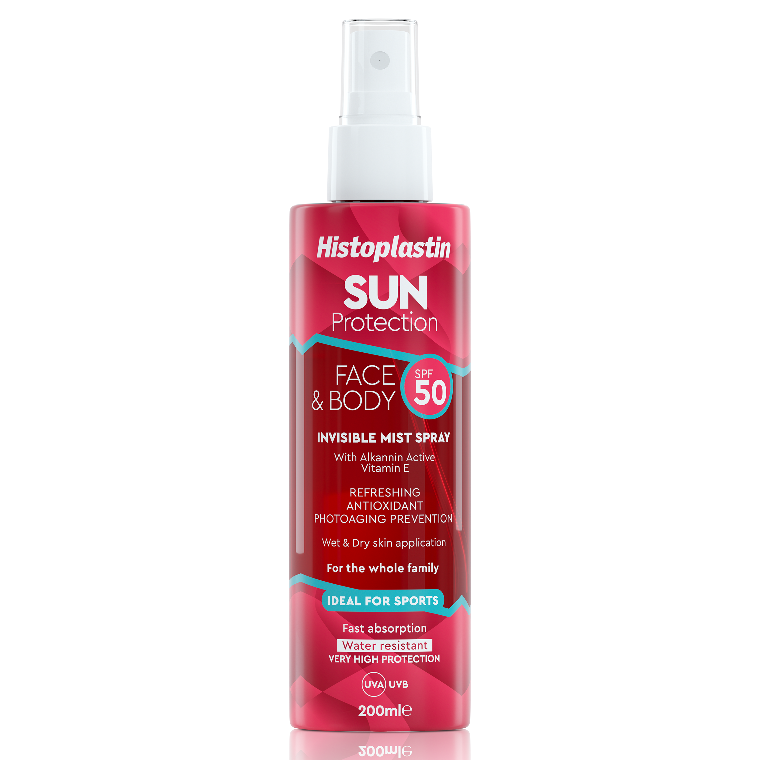 Histoplastin Histoplastin Sun Protection Face & Body Spf50 Invisible Mist Spray Υψηλής Αντηλιακής Προστασίας 200ml