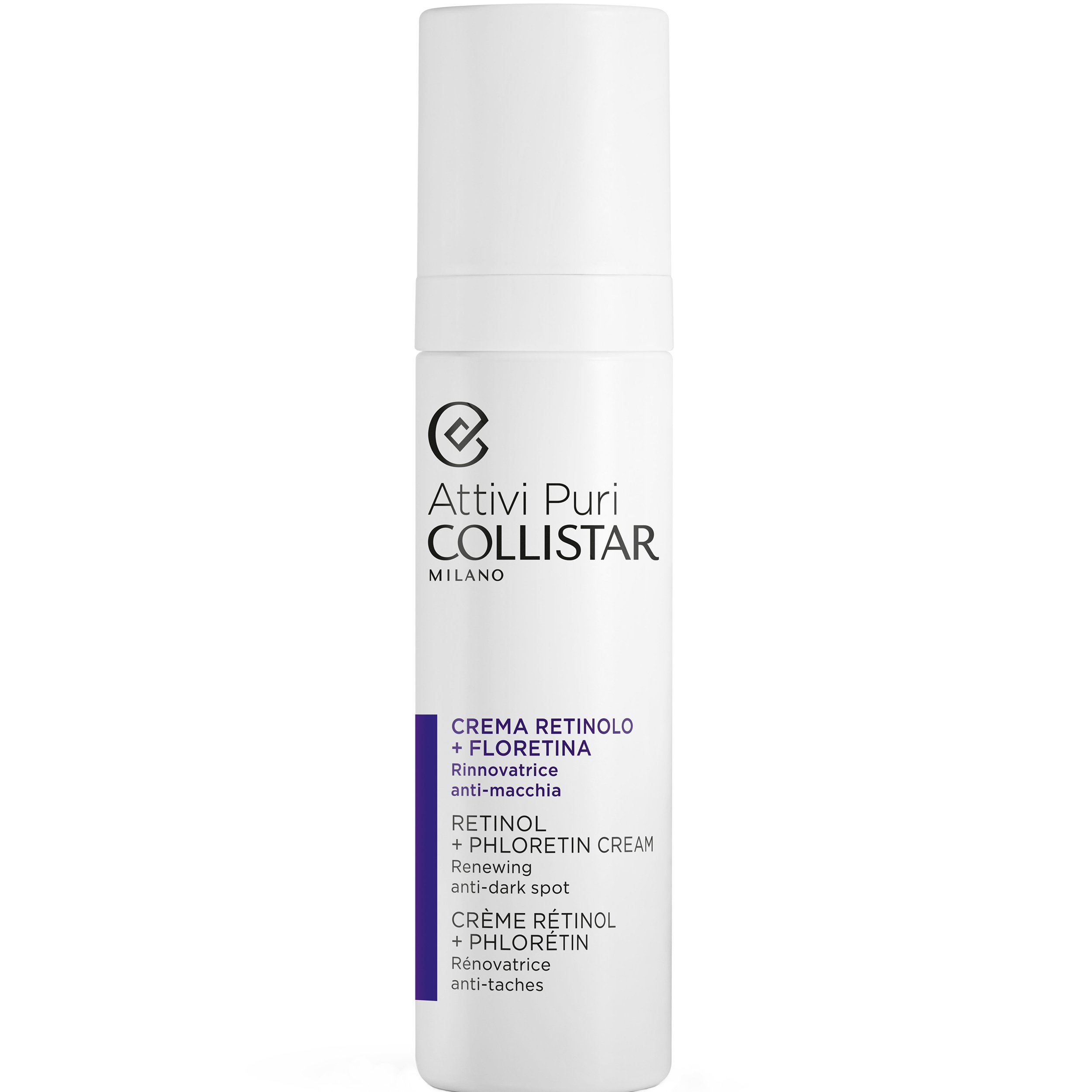 Collistar Collistar Attivi Puri Retinol & Phloretin Renewing Anti-Dark Spot Cream Αντιρυτιδική Κρέμα Προσώπου με Ρετινόλη & Φλορετίνη για Αναδόμηση & Αντιμετώπιση των Καφέ Κηλίδων 50ml