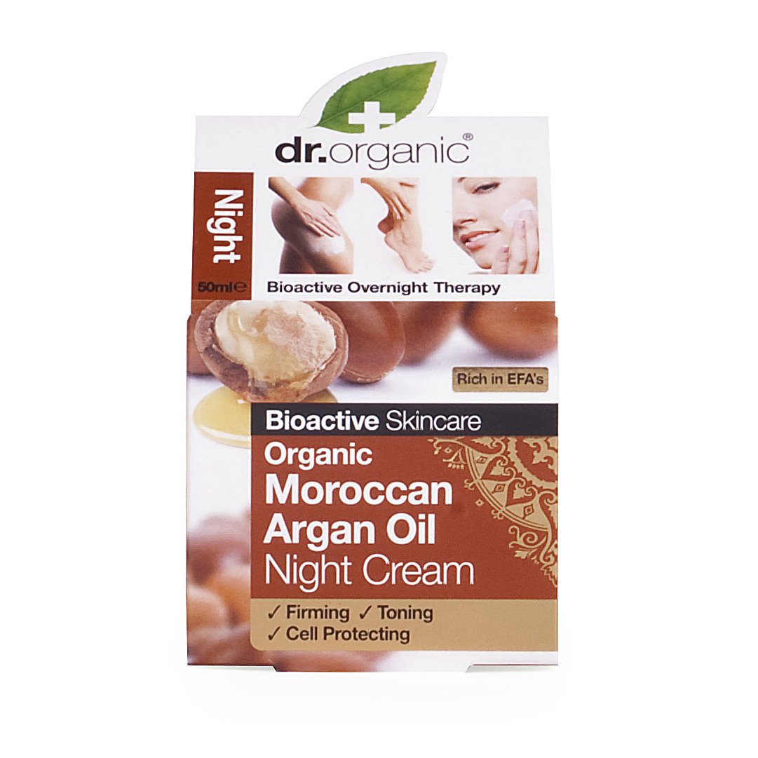 Dr Organic Dr Organic Moroccan Argan Oil Night Cream Κρέμα Νύχτας με Έλαιο Αργκάν με Έντονη Αντιγηραντική Δράση 50ml