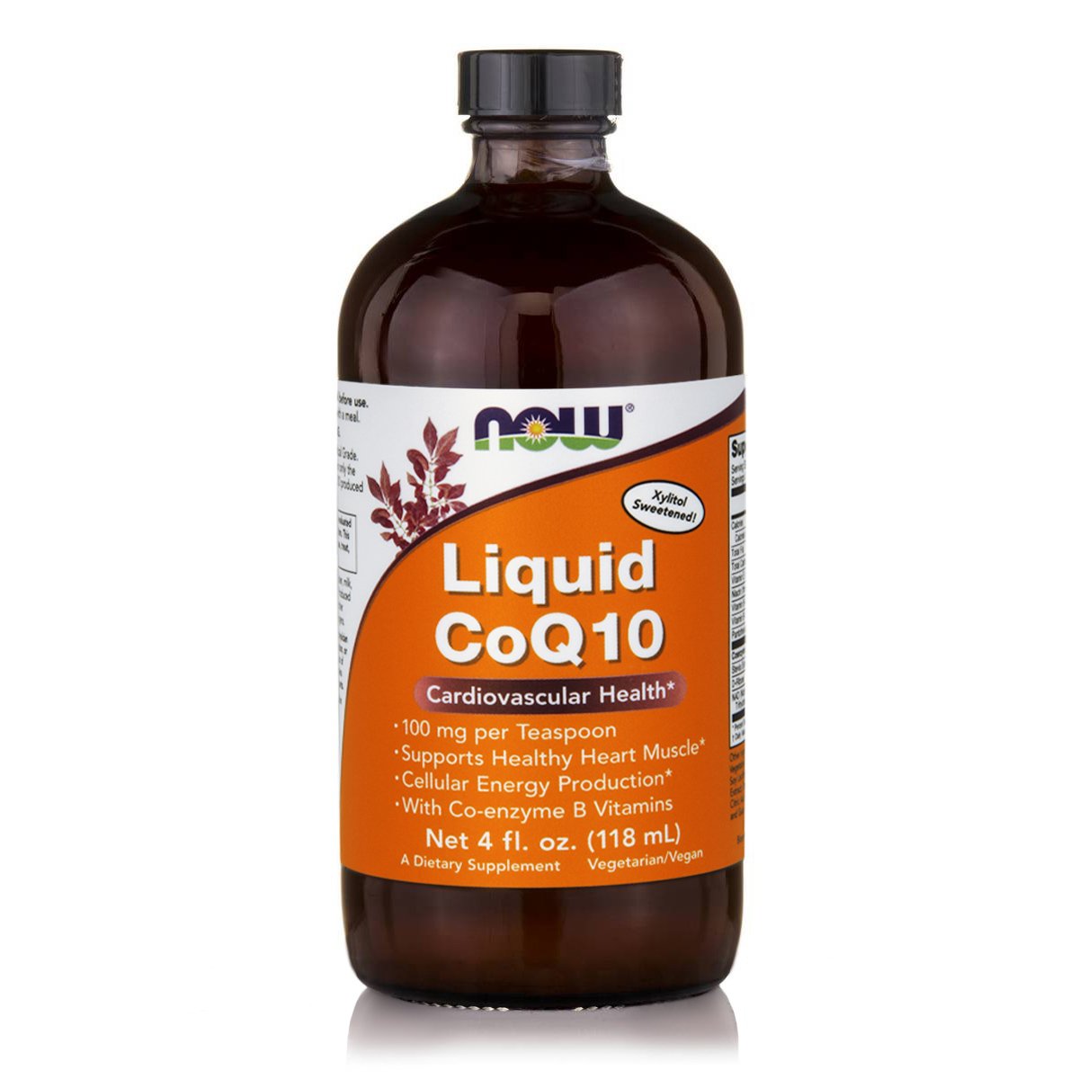 Now Now Foods CoQ10 Liquid Orange Flavor 100mg Συμπλήρωμα Διατροφής Συνένζυμο Q10 σε Υγρή Μορφή με Γεύση Πορτοκάλι 118ml