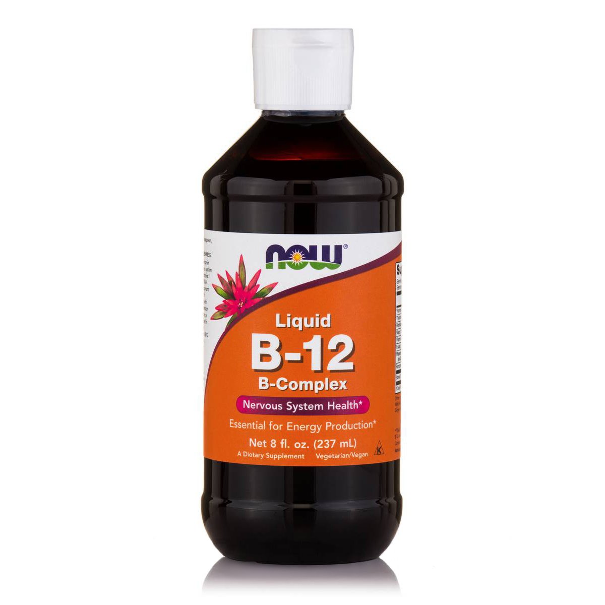 Now Now Foods Liquid B12 Complex Vegetarian Συμπλήρωμα Διατροφής, Υγρή Βιταμίνη Β-12 για την Υγεία του Νευρικού Συστήματος 237ml