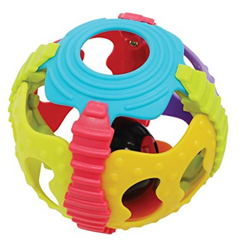 Playgro Playgro Shake Rattle and Roll Ball Βρεφικό Παιχνίδι 6m+ 1τμχ