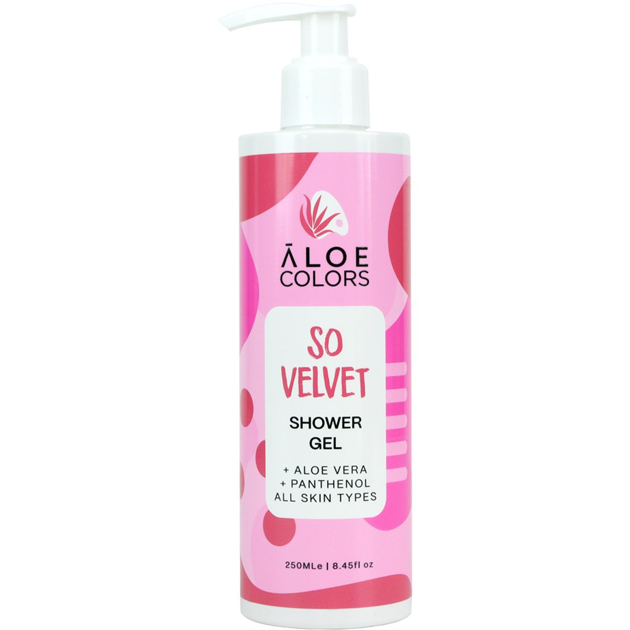 Aloe Colors Aloe Colors So Velvet Shower Gel Αφρόλουτρο για Θρέψη & Ενυδάτωση με Βιολογική Αλόη & Άρωμα Πούδρας 250ml