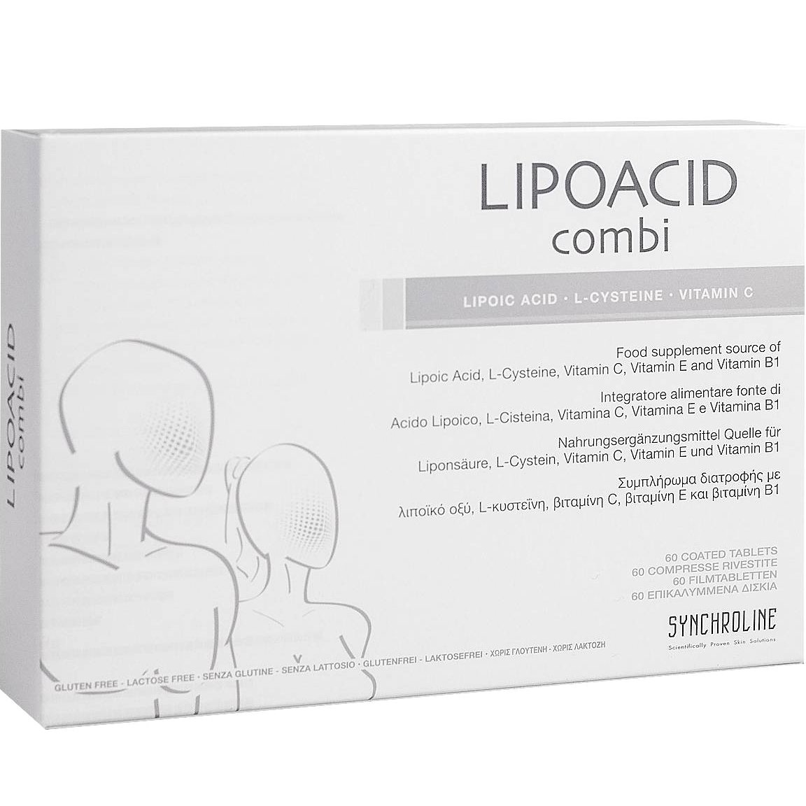 Synchroline Synchroline Lipoacid Combi Συμπλήρωμα Διατροφής που Αποτελεί Ολοκληρωμένη Προστασία του Οργανισμού Από Ελεύθερες Ρίζες 60tabs