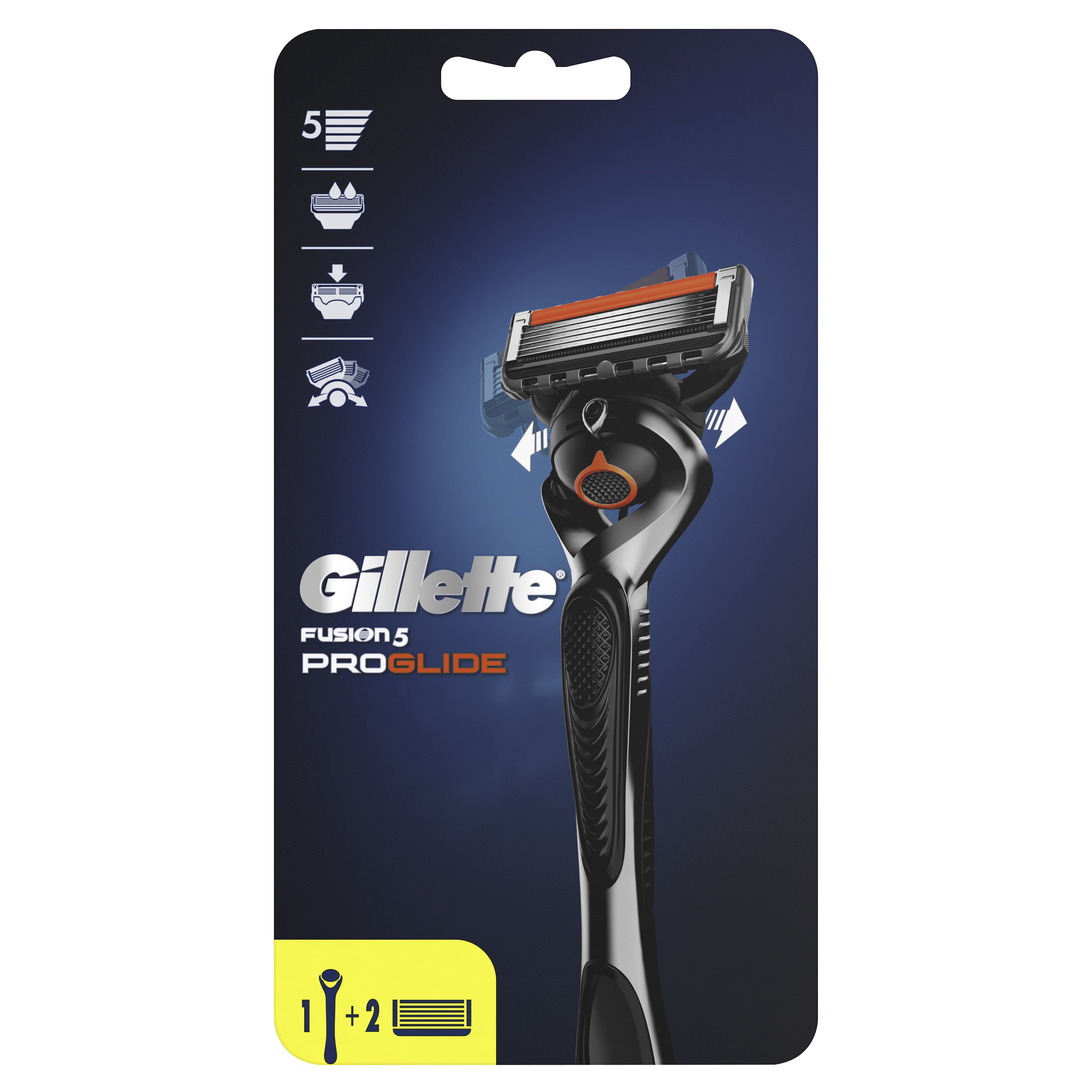 Gillette Gillette Fusion 5 Proglide Razors 2 Τεμάχια & Δώρο Λαβή 1 Τεμάχιο