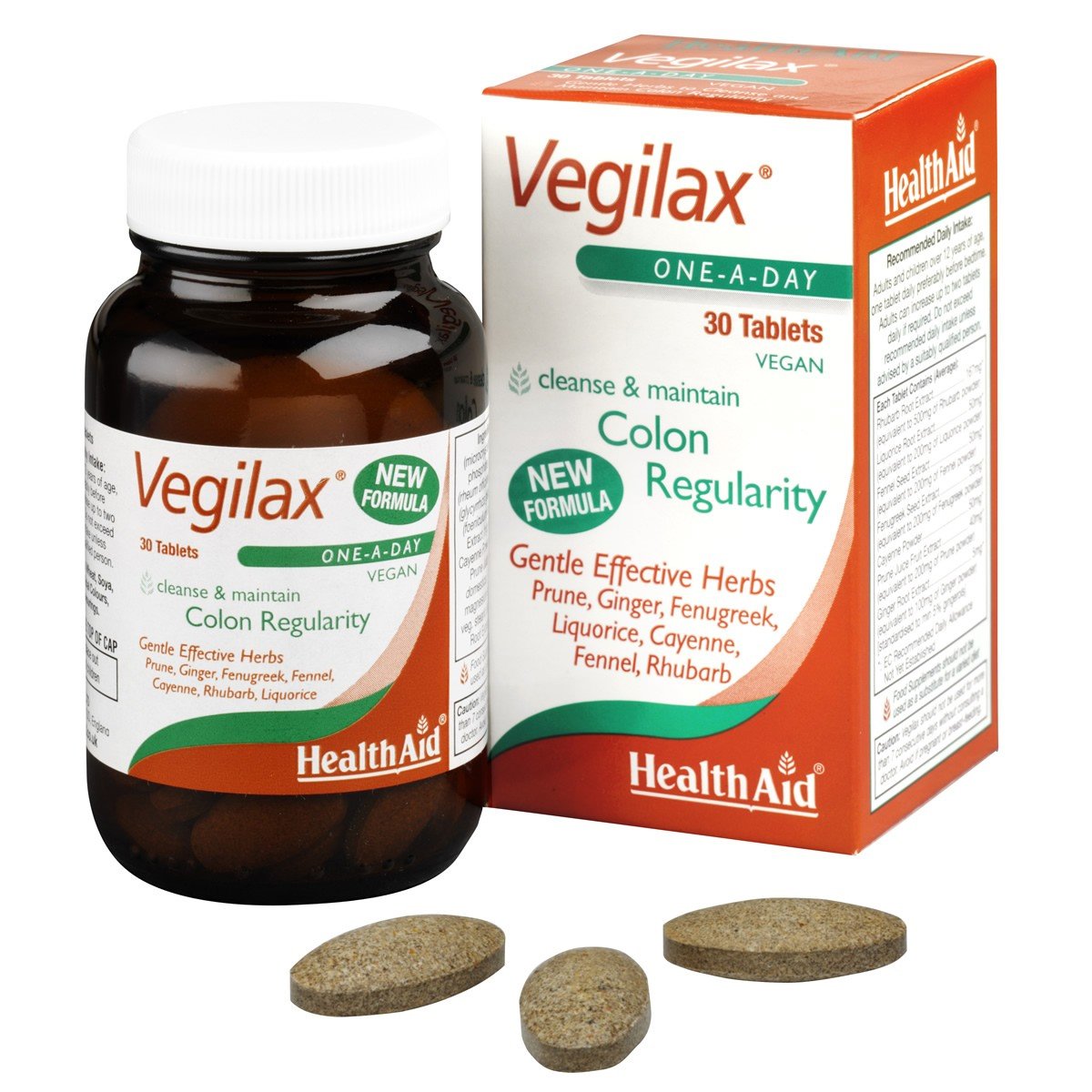 Health Aid Vegilax Καθαρό Έντερο 30 Tablets