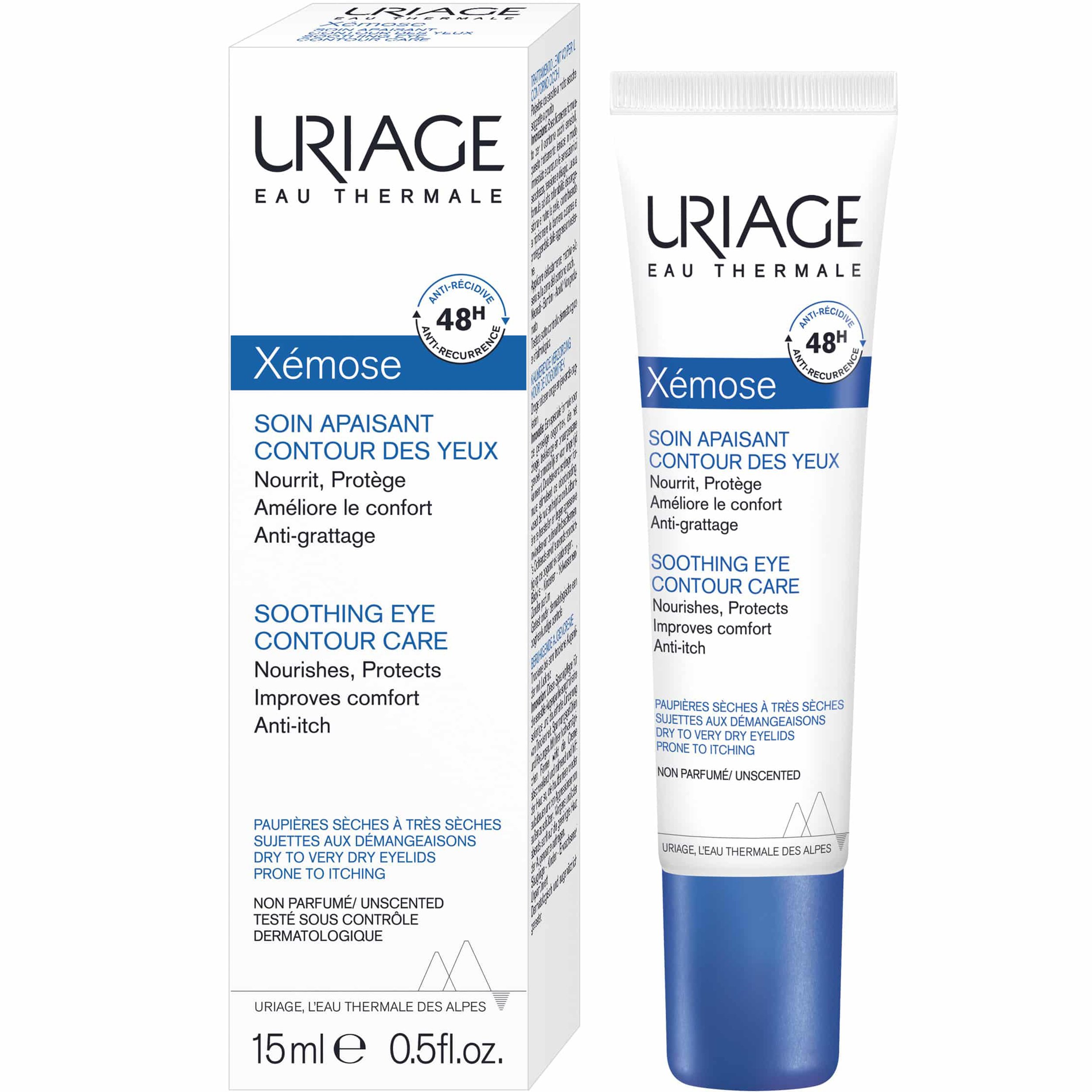 Uriage Uriage Xemose Soothing Eye Contour Care Κρέμα Φροντίδας Περιγράμματος Ματιών & Βλεφάρων, Κατάλληλη για Ξηρά Βλέφαρα με Τάση Κνησμού 15ml