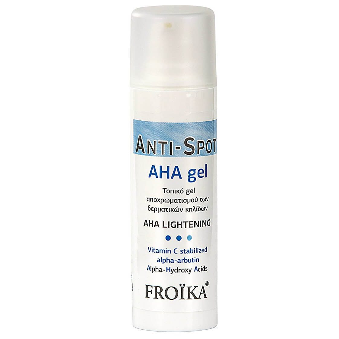 Froika Froika Anti-Spot Aha Lightening Gel Τοπικό Gel Αποχρωματισμού Δερματικών Κηλίδων 30ml