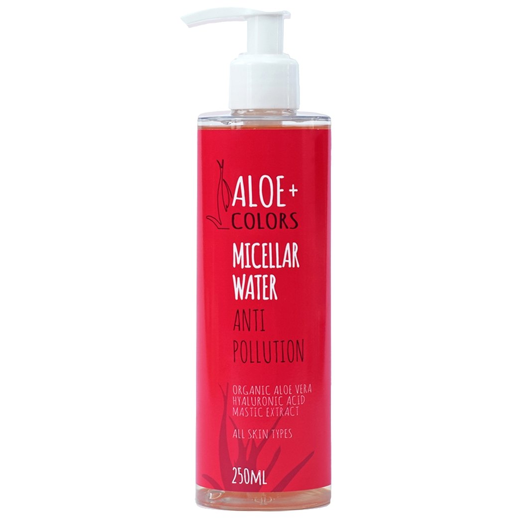 Aloe Colors Aloe+ Colors Micellar Water Anti Pollution for Face & Eyes Μικυλλιακό Νερό Καθαρισμού, Ντεμακιγιάζ για Πρόσωπο & Μάτια, Κατάλληλο για Όλους τους Τύπους Επιδερμίδας 250ml