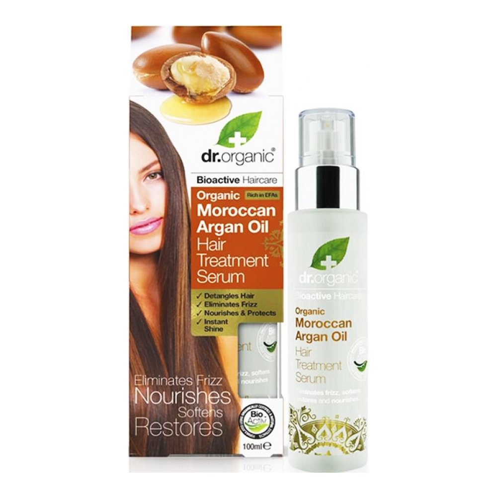 Dr Organic Dr Organic Moroccan Argan Oil Hair Treatment Serum Βιολογικό Έλαιο Αργκάν για Χρήση σε Ταλαιπωρημένα, Άτονα, Ξηρά 100ml