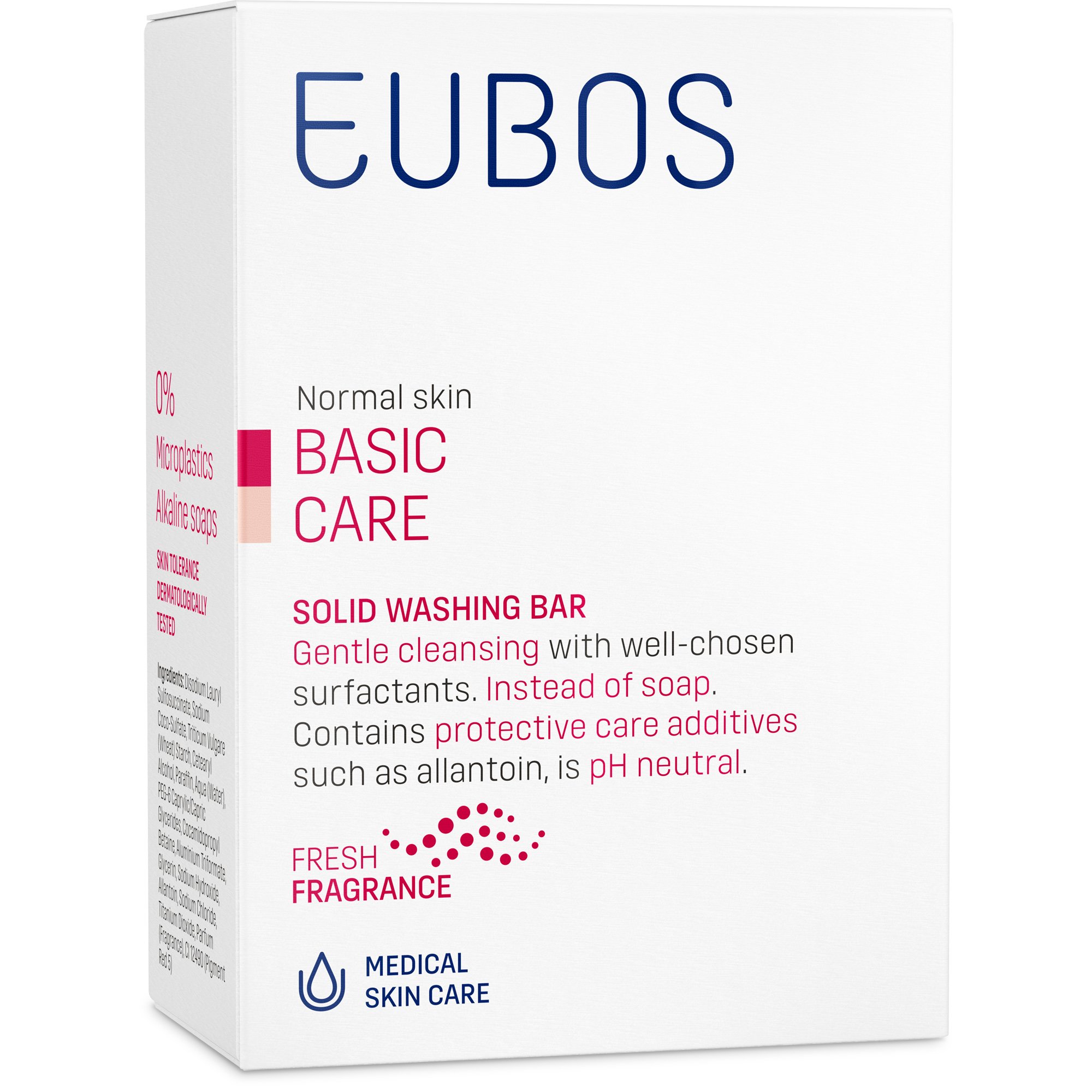 Eubos Eubos Solid Washing Bar Στερεή Πλάκα Πλυσίματος για τον Απαλό και Βαθύ Καθαρισμό Προσώπου & Σώματος 125gr Red