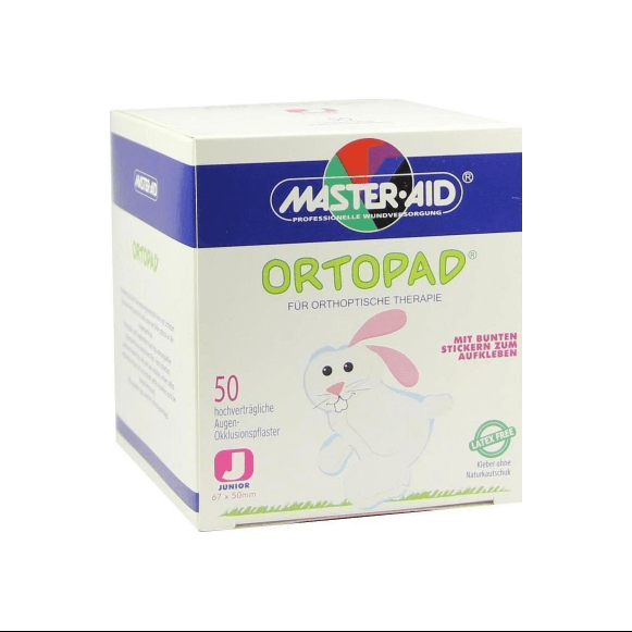 Master Aid Master Aid Ortopad Junior Λευκό (έως 2 ετών) Στραβισμός 50 Τεμάχια