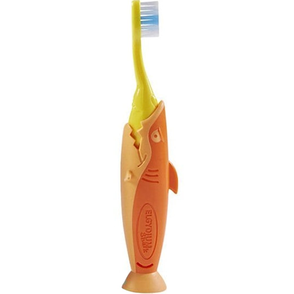 Pierre Fabre Oral Care Elgydium Kids Shark Soft Toothbrush Πορτοκαλί Μαλακή Οδοντόβουρτσα για Παιδιά 2-6 Years 1 Τεμάχιο