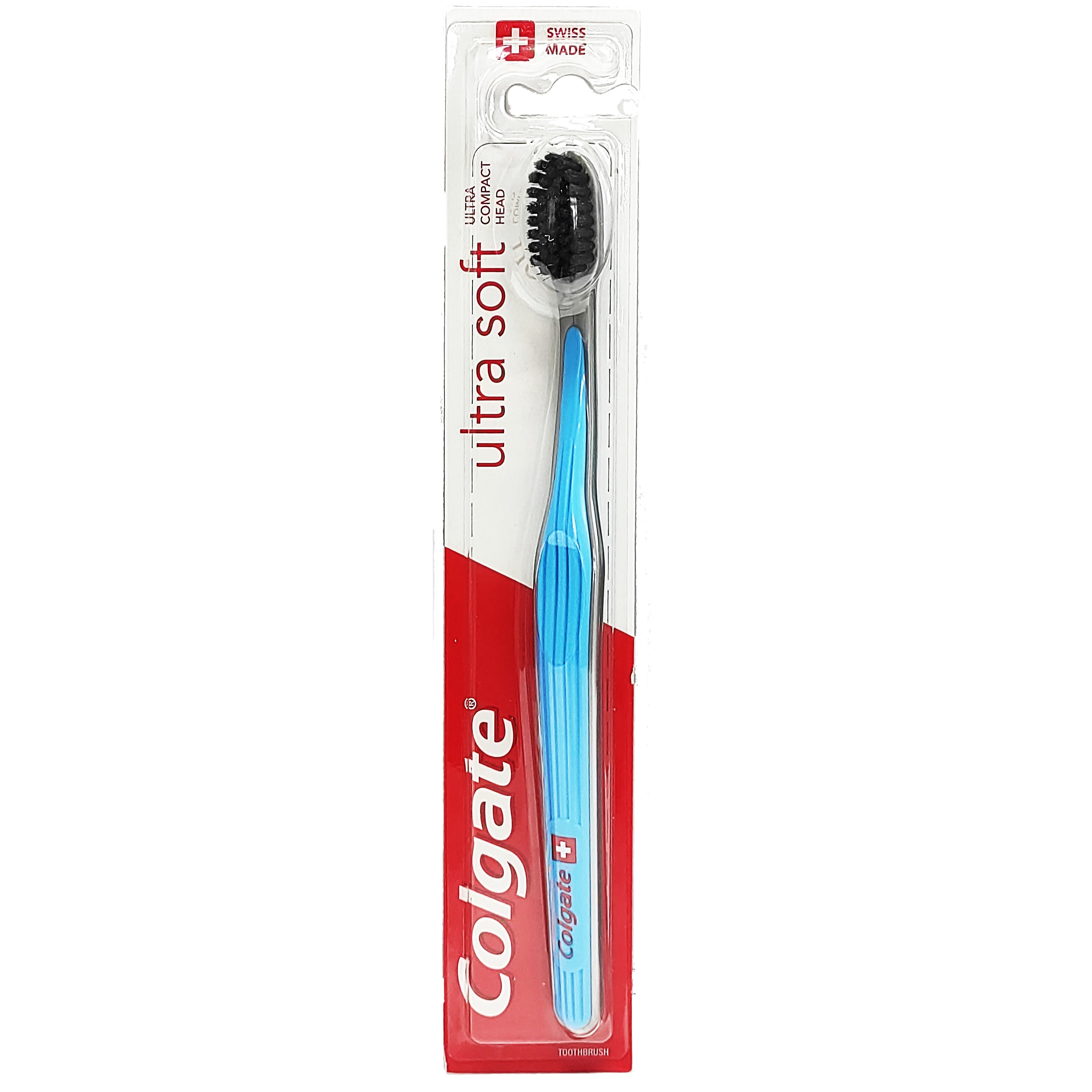 Colgate Ultra Soft Toothbrush Οδοντόβουρτσα με Πολύ Μαλακές Ίνες, Κατά της Πλάκας & των Επιφανειακών Χρωματικών Λεκέδων 1 Τεμάχιο – Γαλάζιο