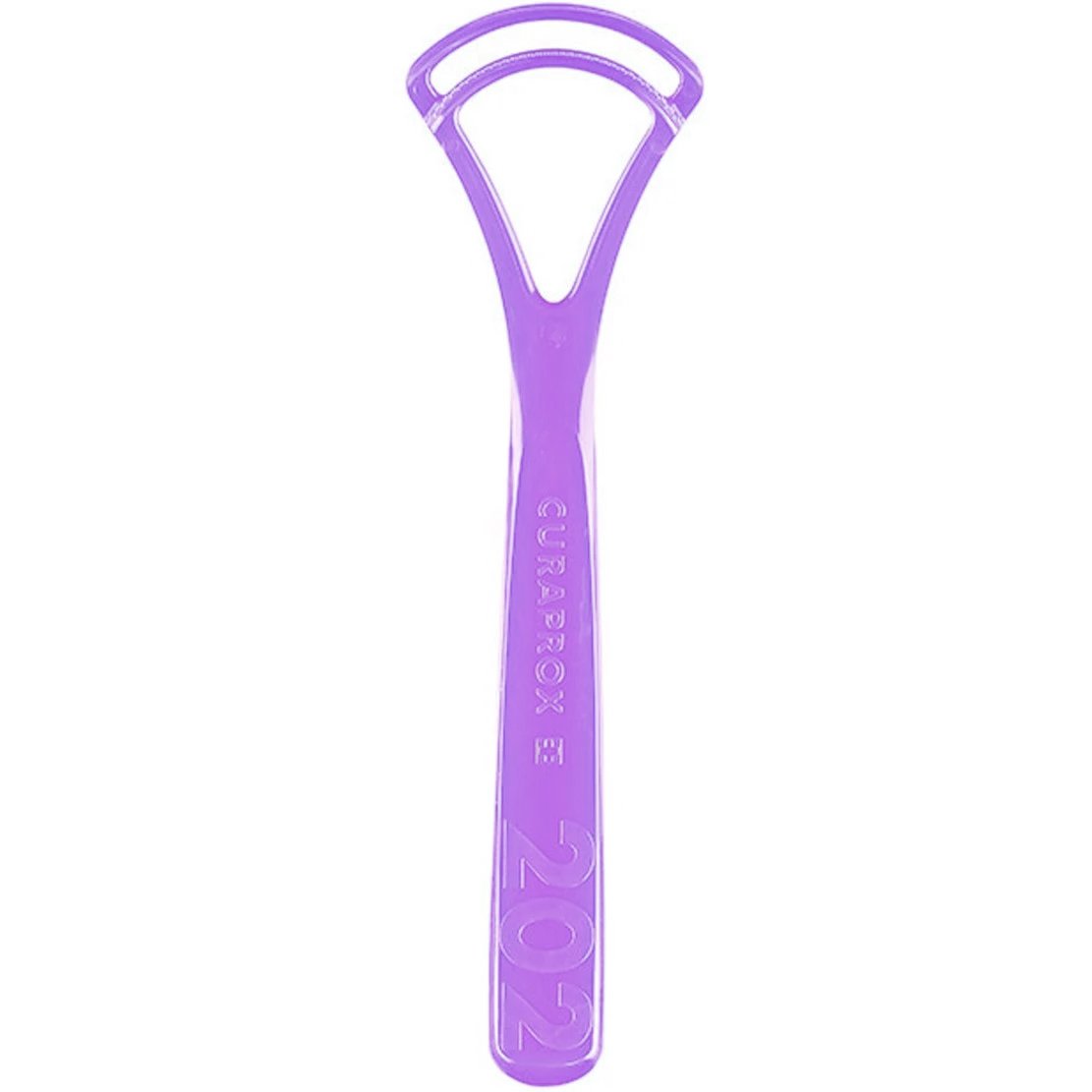 Curaprox Tongue Cleaner CTC 202 Double Blade Καθαριστής Γλώσσας με Διπλή Λεπίδα 1 Τεμάχιο - Μωβ φωτογραφία