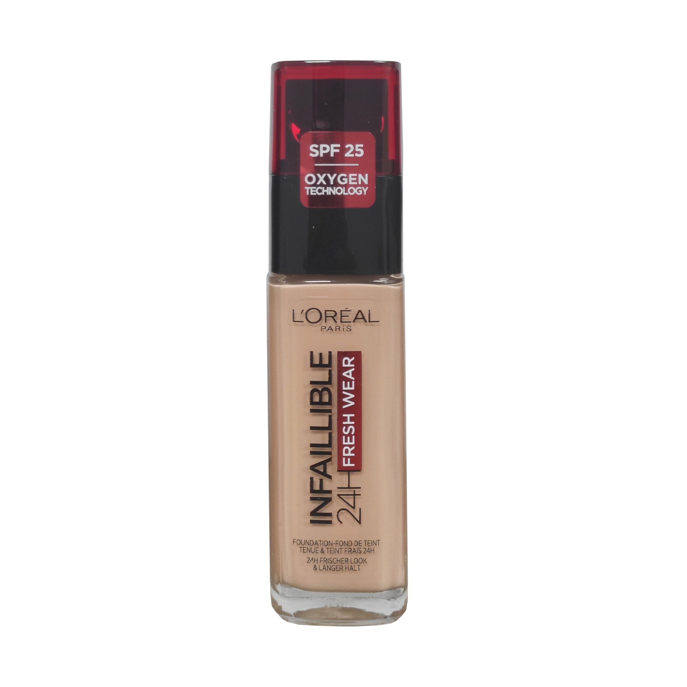 L'oreal Paris Infaillible 24H Fresh Wear Foundation SPF25, 30ml - 245 Golden Honey 44389