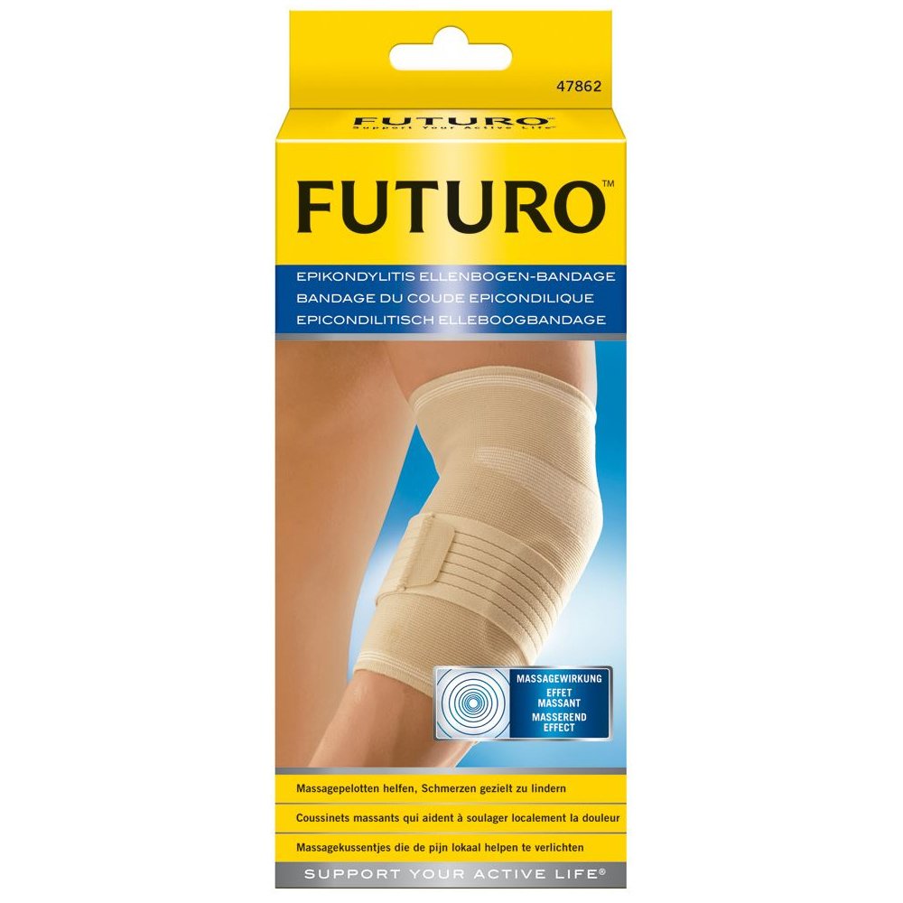 FUTURO 3M Futuro Elbow Pad with Pressure Cushions Ελαστική Περιαγκωνίδα με Μαξιλαράκια Πίεσης Κωδ 47862 1 Τεμάχιο - Medium