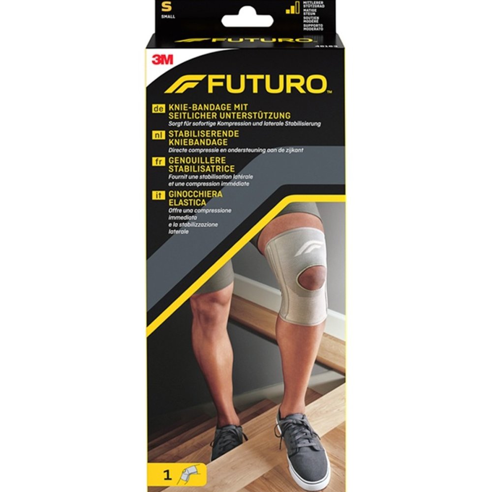 FUTURO 3M Futuro Comfort Knee Support with Stabilizers Ελαστική Επιγονατίδα με Σύστημα Στήριξης 1 Τεμάχιο, Κωδ. 46165 - Small