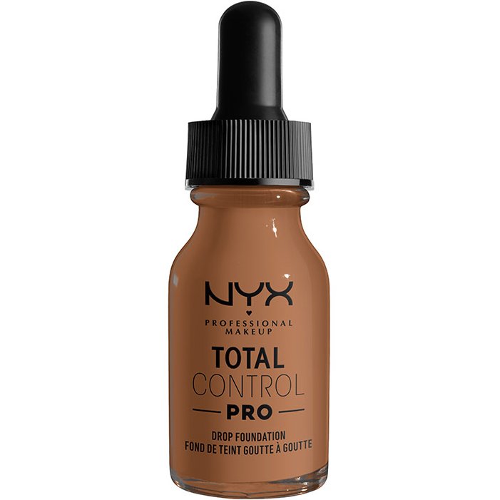 NYX Professional Makeup NYX Professional Makeup Total Control Pro Drop Foundation Δίνει στο Δέρμα Φυσικό Υγιές Φινίρισμα Απαλύνοντας τις Ατέλειες 13ml - Mahogany