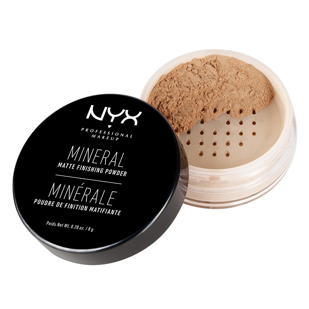 NYX Professional Makeup NYX Professional Makeup Mineral Finishing Powder Ορυκτή Πούδρα για Τέλειο Φινίρισμα & Λαμπερή Επιδερμίδα 8gr - Medium/ Dark