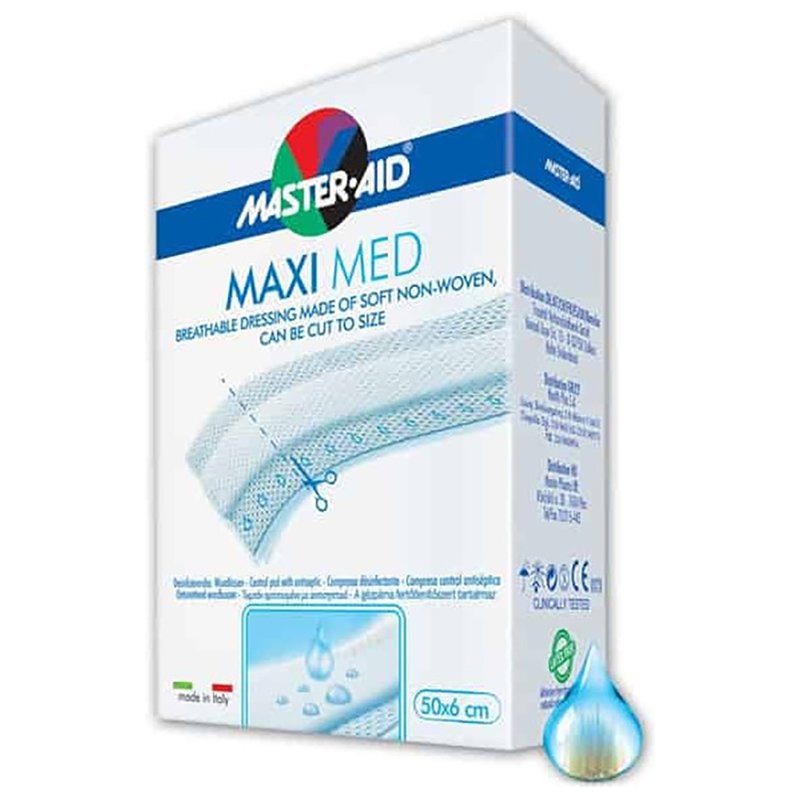 Master Aid Master Aid Maxi Med Ρολά Συνεχούς Γάζας - 50x6cm