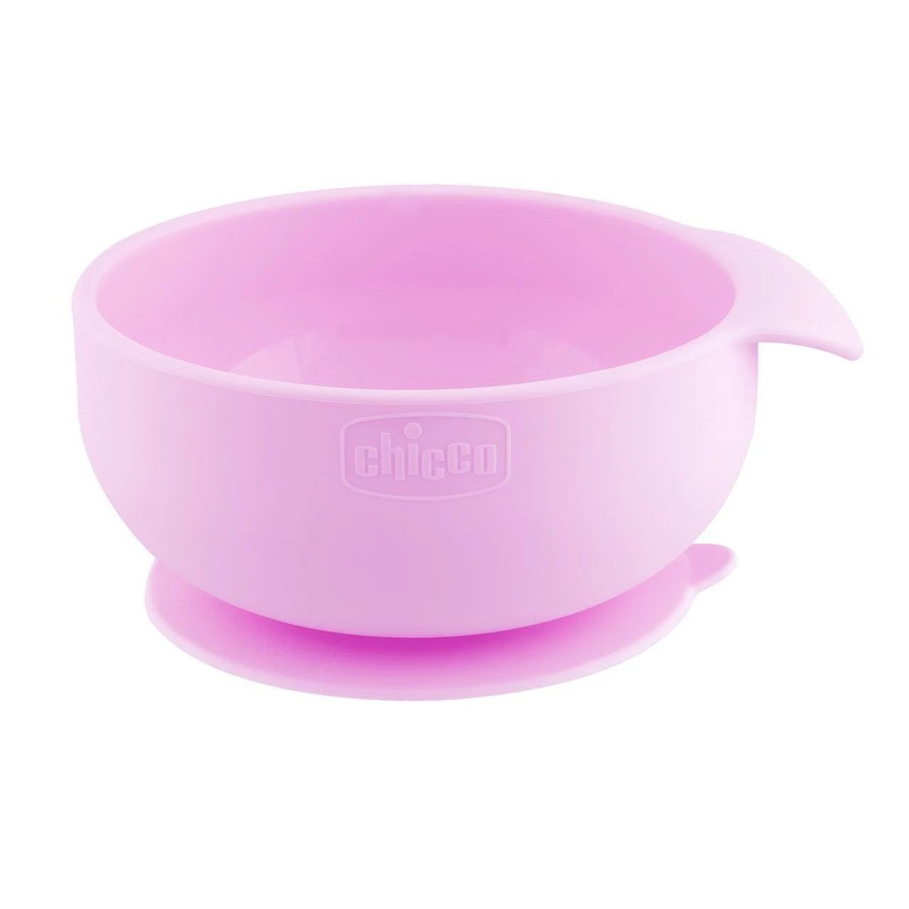 Chicco Chicco Easy Bowl 6m+ Ροζ Παιδικό Μπολ Σιλικόνης με Βεντούζα 1 Τεμάχιο