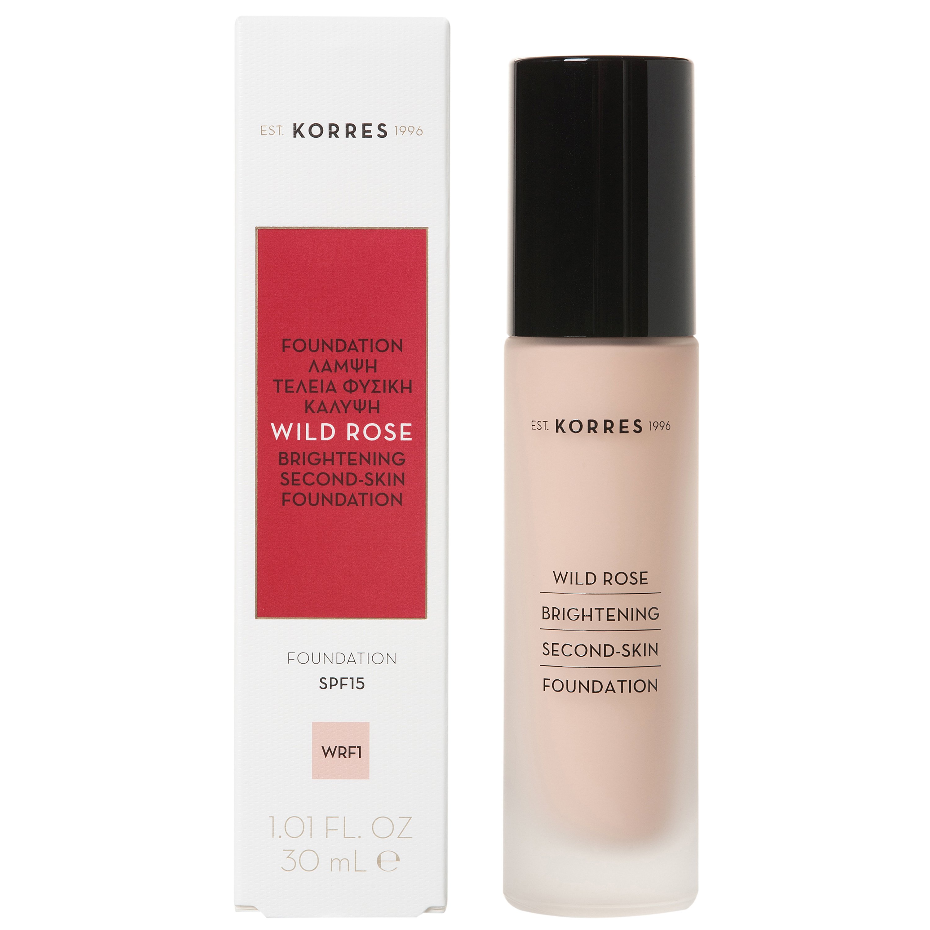 Korres Wild Rose Foundation Spf15 Make Up Άγριο Τριαντάφυλλο, Λάμψη, Τέλεια Φυσική Κάλυψη & Διάρκεια 30ml - Wrf1 φωτογραφία