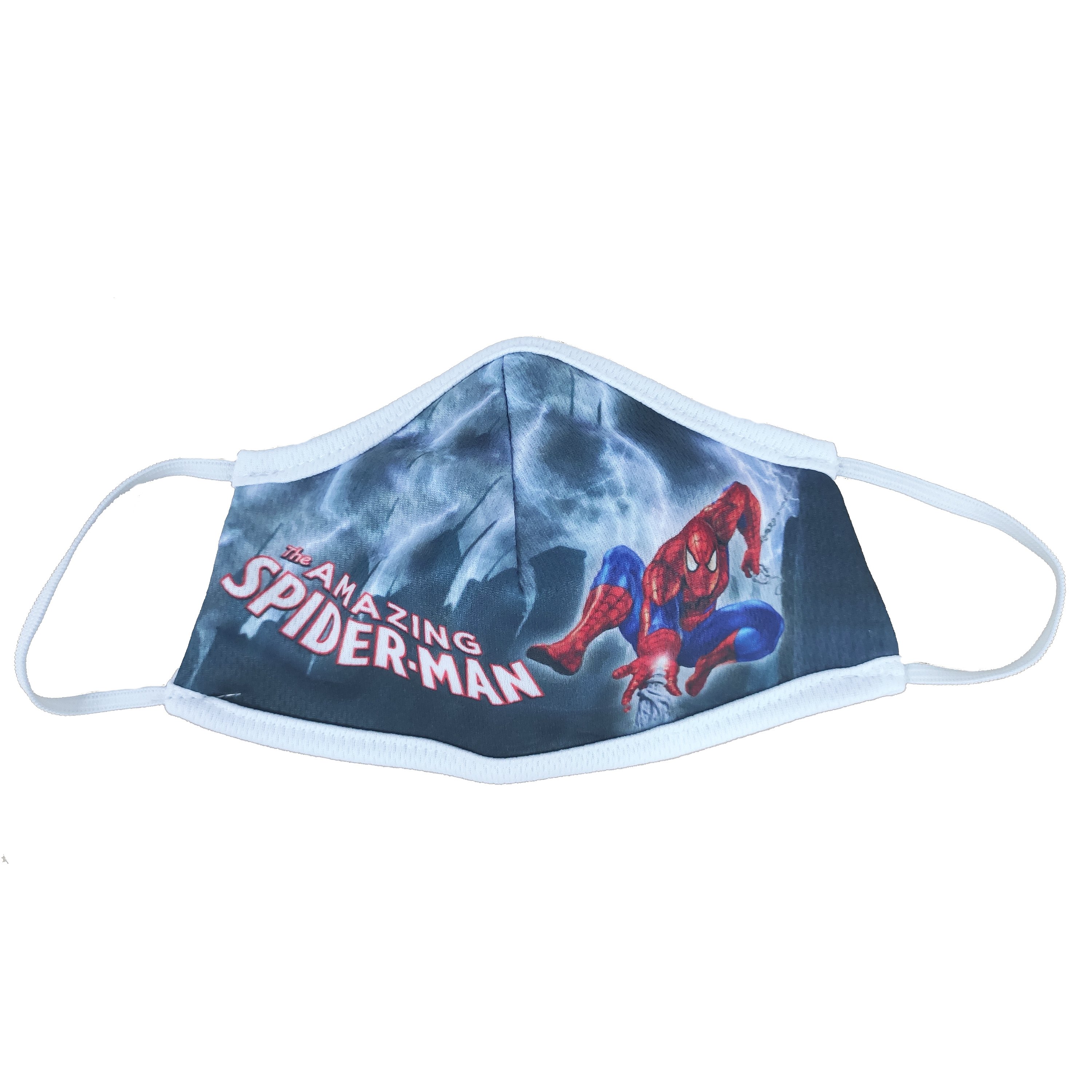 Bulk Multi Purpose Fabric Protective Mask for Children Υφασμάτινη Μάσκα Προστασίας Πολλαπλών Χρήσεων για Παιδιά σε Διάφορα Σχέδια & Χρώματα 1 Τεμάχιο - Spiderman 178