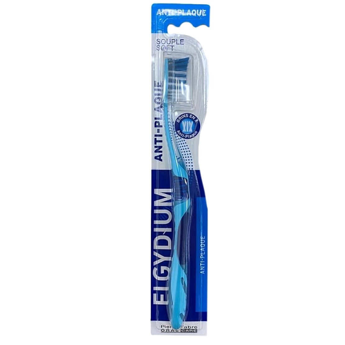 Elgydium Antiplaque Toothbrush Οδοντόβουρτσα για Βαθύ Καθαρισμό Soft 1 Τεμάχιο – Μπλε