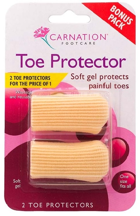 Carnation Carnation Toe Protector Πλήρως Επενδεδυμένο Επικάλιο με Ενισχυμένο Polymer Gel για Μέγιστη Προστασία 2τμχ