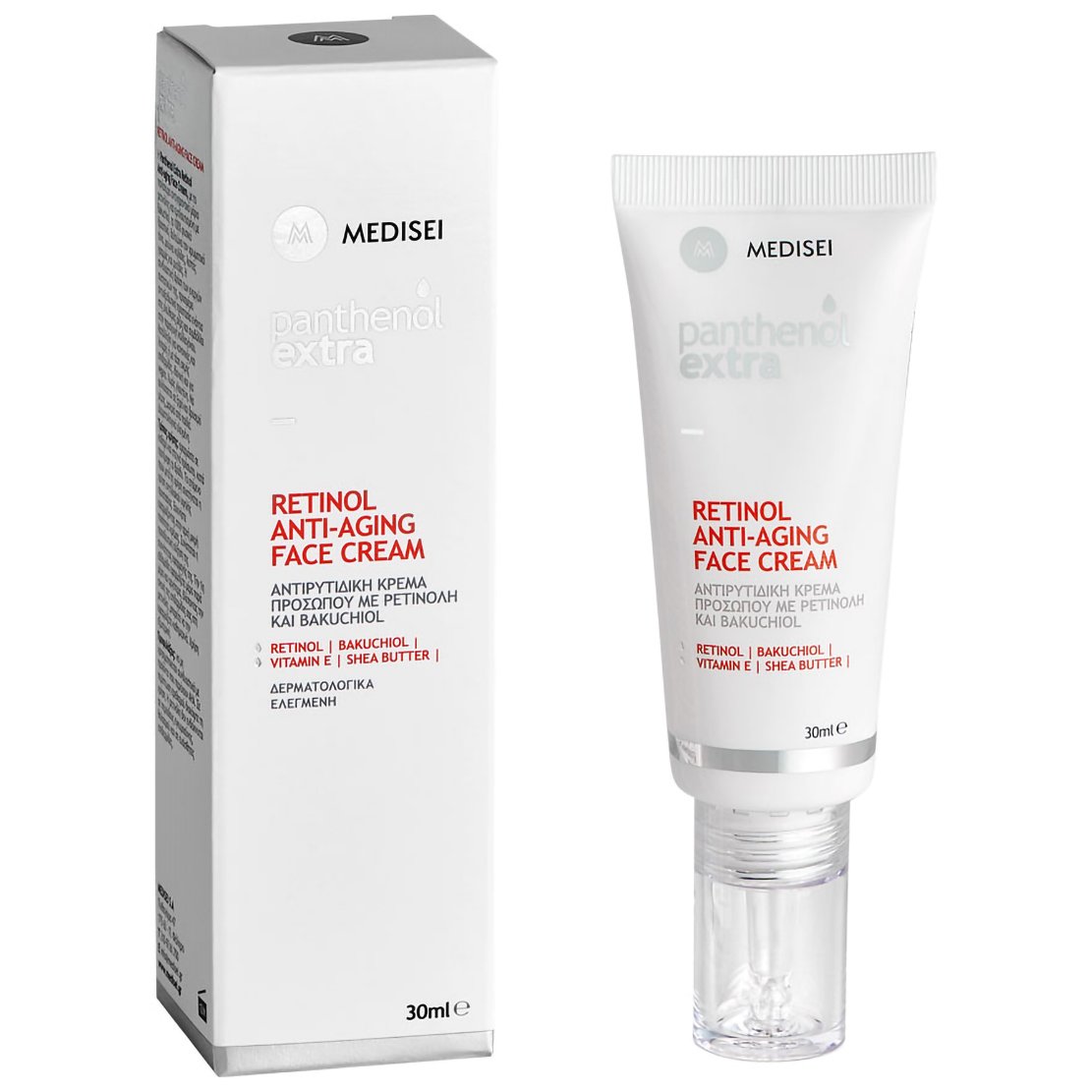 Medisei Medisei Panthenol Extra Retinol Anti-Aging Face Cream Αντιρυτιδική Κρέμα Προσώπου με Ρετινόλη για Κανονικές, Λιπαρές & με Τάση Ακμής Επιδερμίδες 30ml