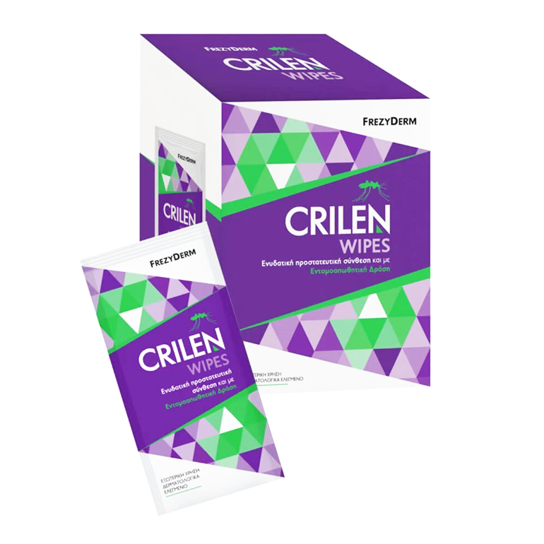 Frezyderm Frezyderm Crilen Wipes Εντομοαπωθητικά Υγρά Μαντηλάκια 20τμχ