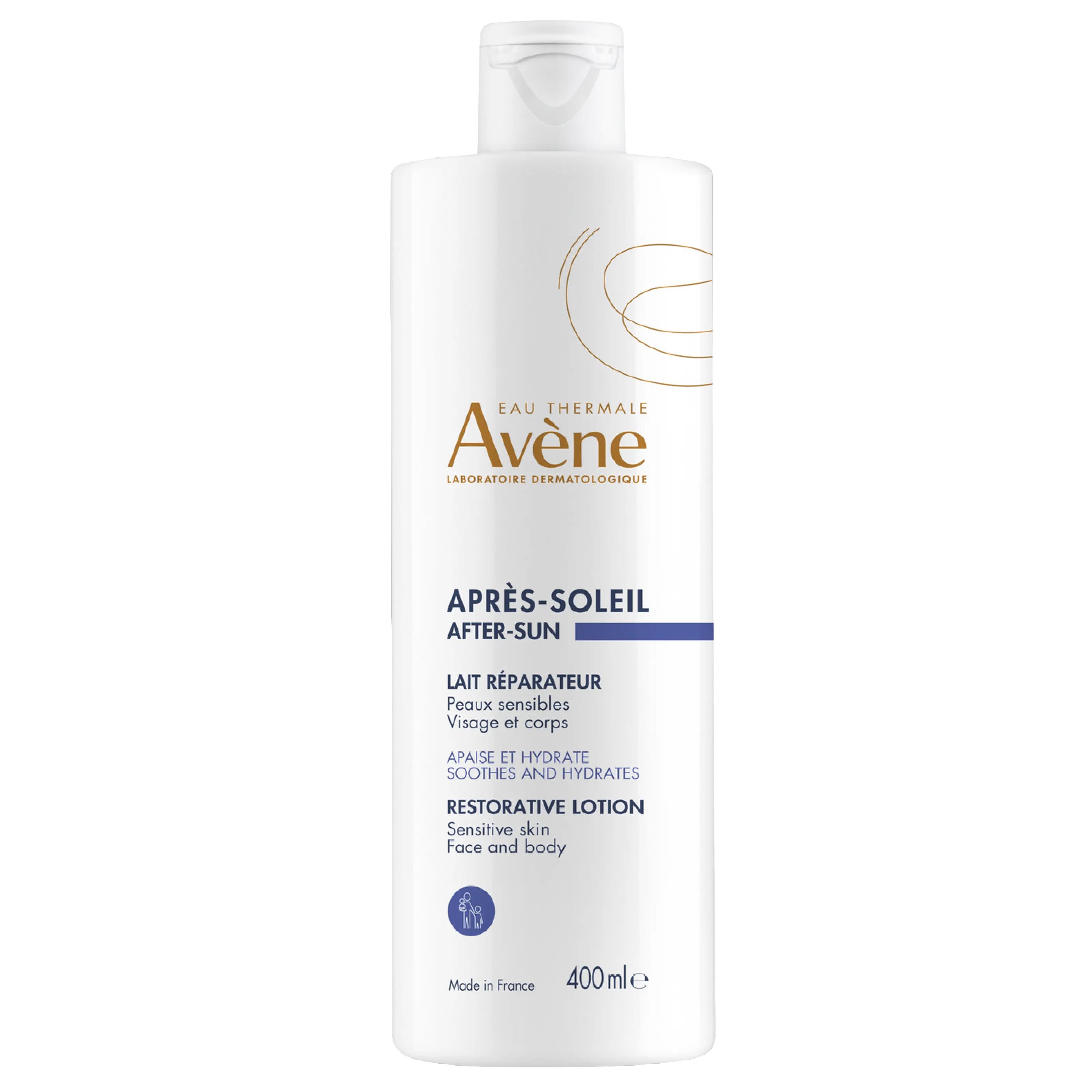 Avène Avene After Sun Restorative Lotion for Face & Body Καταπραϋντική, Ενυδατική Λοσιόν Προσώπου - Σώματος για Μετά την Έκθεση στον Ήλιο, Κατάλληλη για Ευαίσθητες Επιδερμίδες 400ml