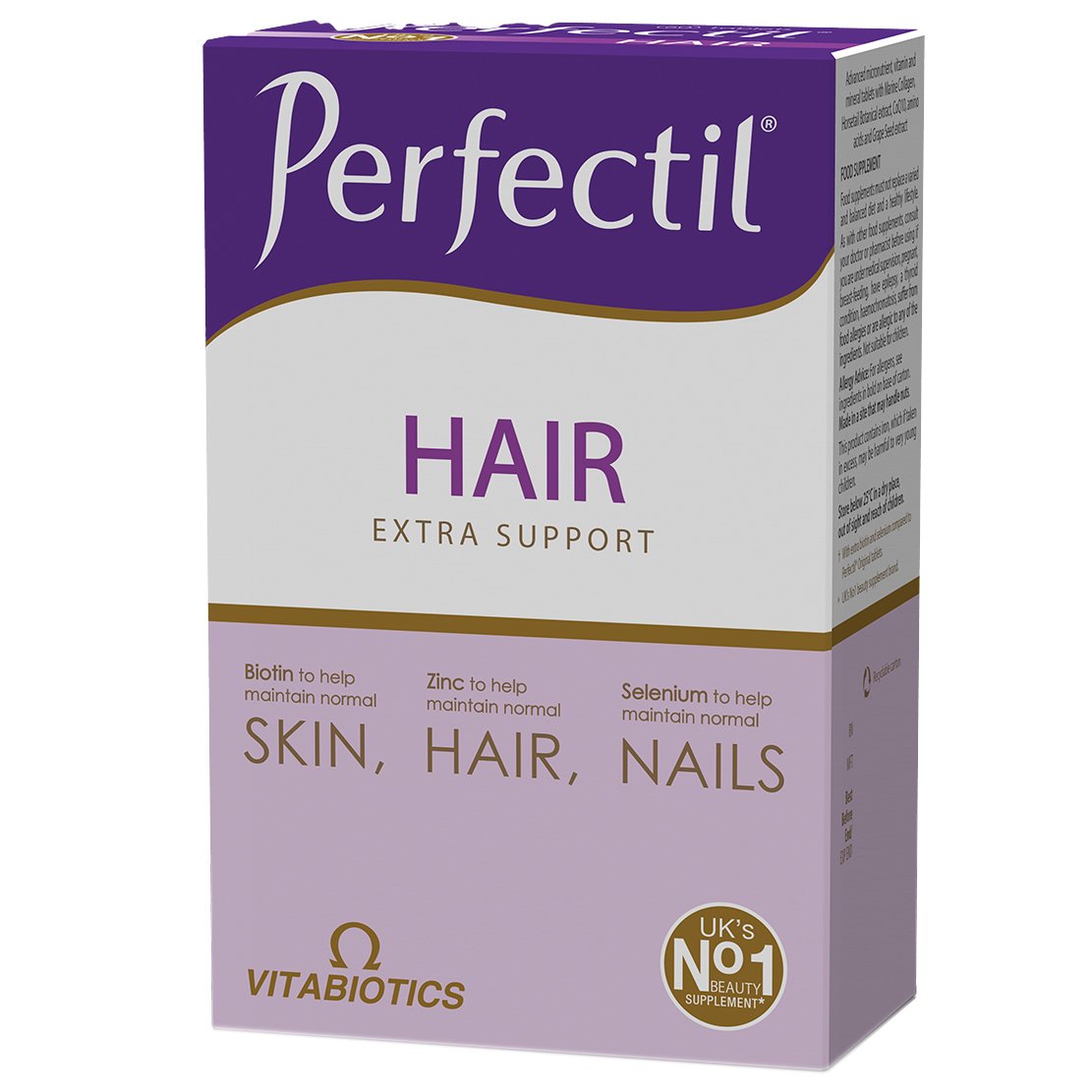 Vitabiotics Vitabiotics Perfectil Plus Hair Extra Support Συμπλήρωμα Διατροφής για Υγιή Μαλλιά, Δέρμα & Νύχια 60tabs