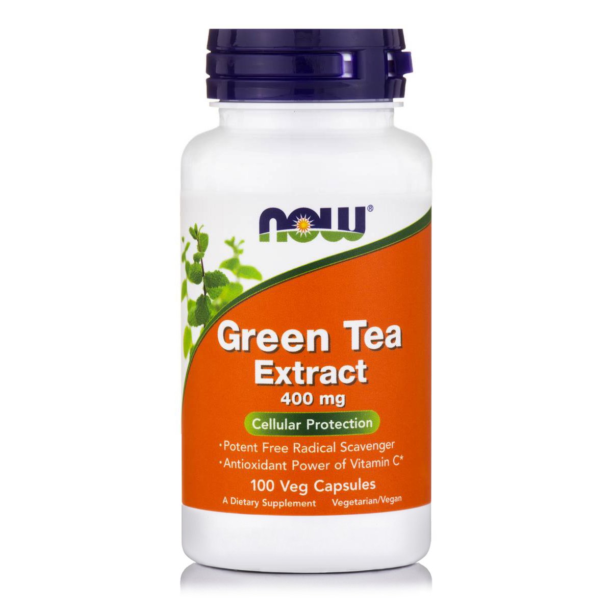 Now Now Foods Green Tea Extract 400mg Αντιοξειδωτικό Συμπλήρωμα Διατροφής με Πράσινο Τσάι, για την Καύση του Λίπους 100veg.caps