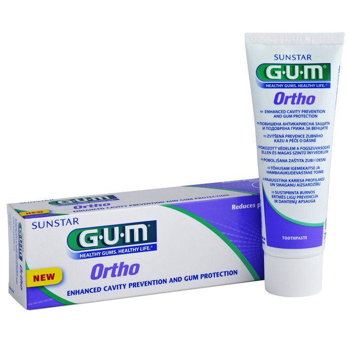 Gum Gum Ortho Toothpaste 3080 Οδοντόκρεμα για τη Προστασία των Ούλων και τη Πρόληψη της Τερηδόνας 75ml