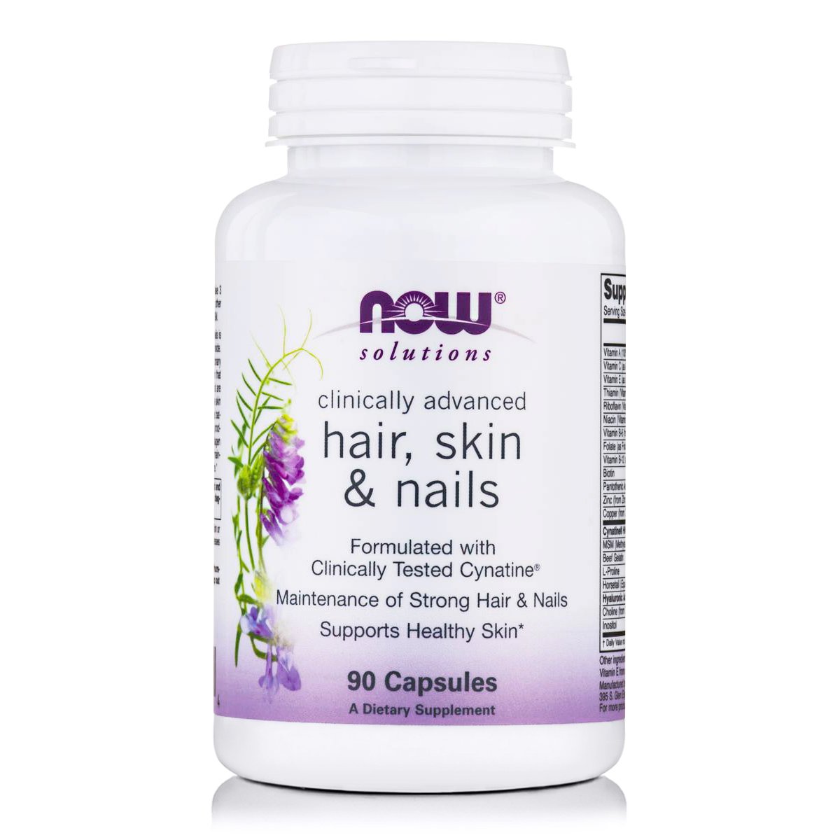 Now Now Foods Hair, Skin & Nails Συμπλήρωμα Διατροφής Εξελιγμένης Μορφής Διαλυμένης & Βιοδιαθέσιμης Κερατίνης 90caps