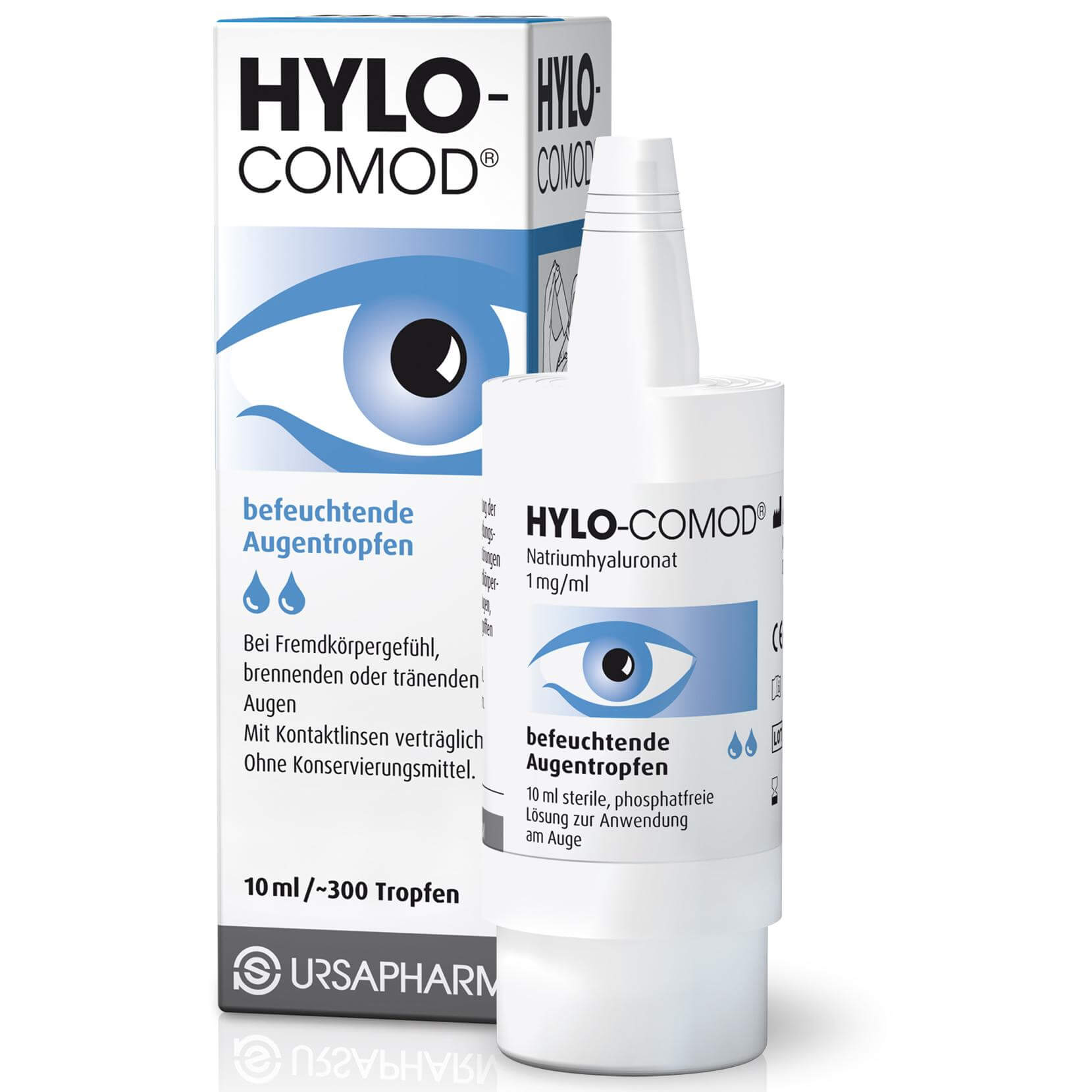 Ursapharm Ursapharm Hylo-Comod Eye Drops Λιπαντικές Οφθαλμικές Σταγόνες με Υαλουρονικό 10ml