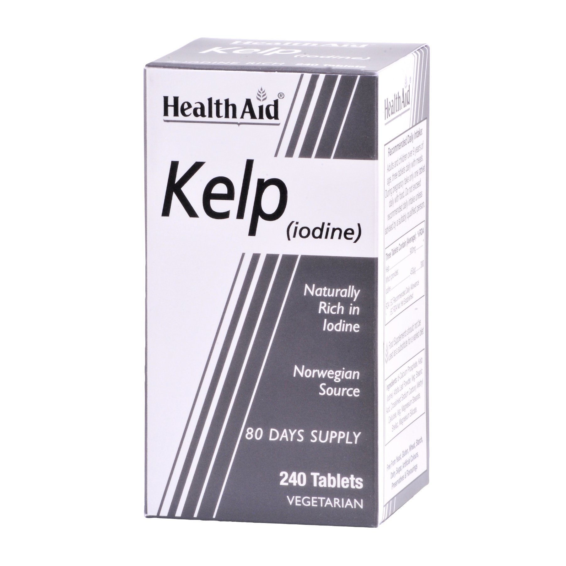 Health Aid Kelp (iodine) Ιώδιο 150μg Από Νορβηγικά Φύκια για Φυσική Λήψη Ιωδίου 240tabs φωτογραφία