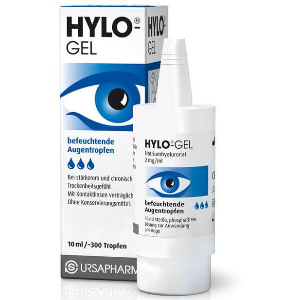 Ursapharm Ursapharm Hylo-Gel Λιπαντικές Οφθαλμικές Σταγόνες για την Μακράς Διάρκειας Λίπανση της Επιφάνειας του Οφθαλμού 10ml