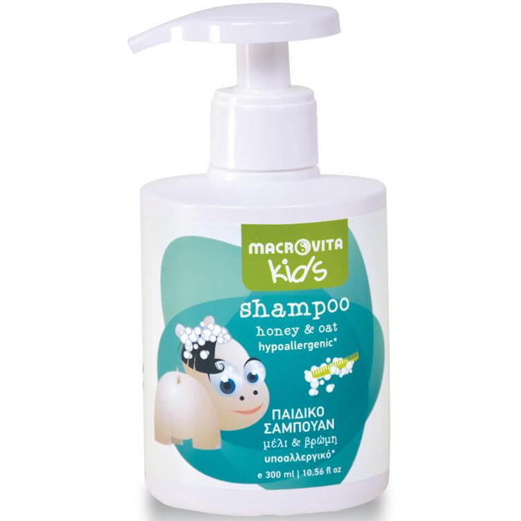 Macrovita Macrovita Kids Shampoo Παιδικό Σαμπουάν με Μέλι & Βρώμη από 3+ Ετών 300ml