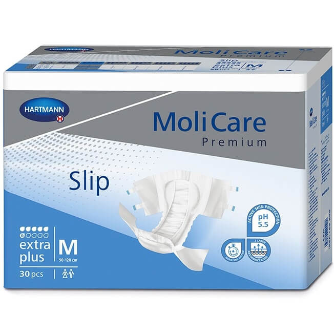 HARTMANN Hartmann MoliCare Premium Extra Plus Πάνες για Βαριά & Οξύτατη Ακράτεια Ούρων, Κοπράνων 30 τμχ - Medium (90-120cm)